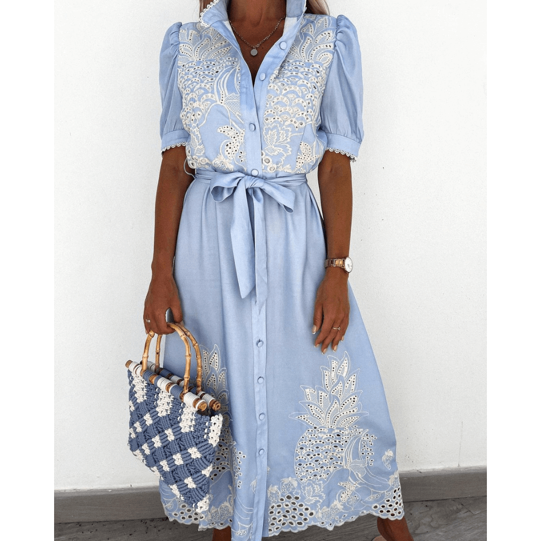 Vestido Longo Bordado Tasmin