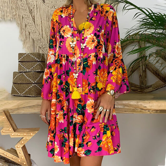 Vestido Curto Manga Longa Évry