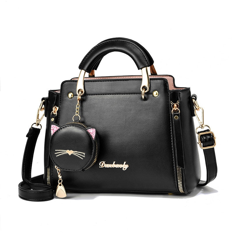 Bolsa Feminina de Couro Modern Cat