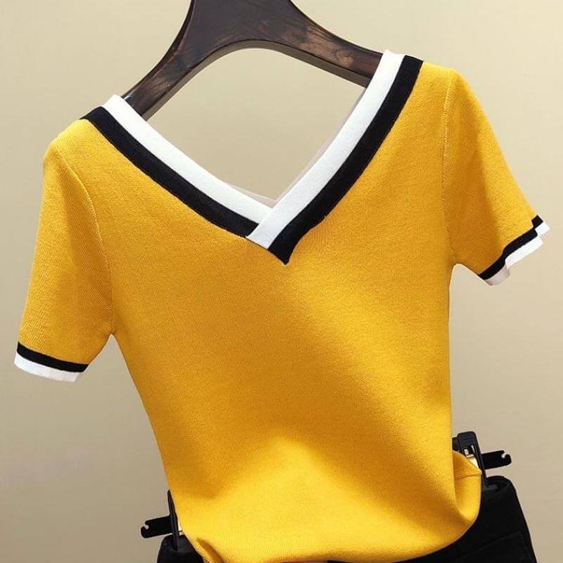 Blusa Casual de Malha Poppy