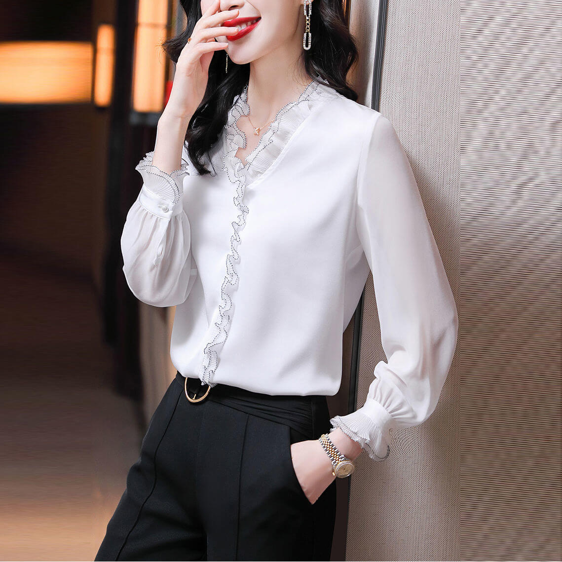 Camisa de Chiffon Lily