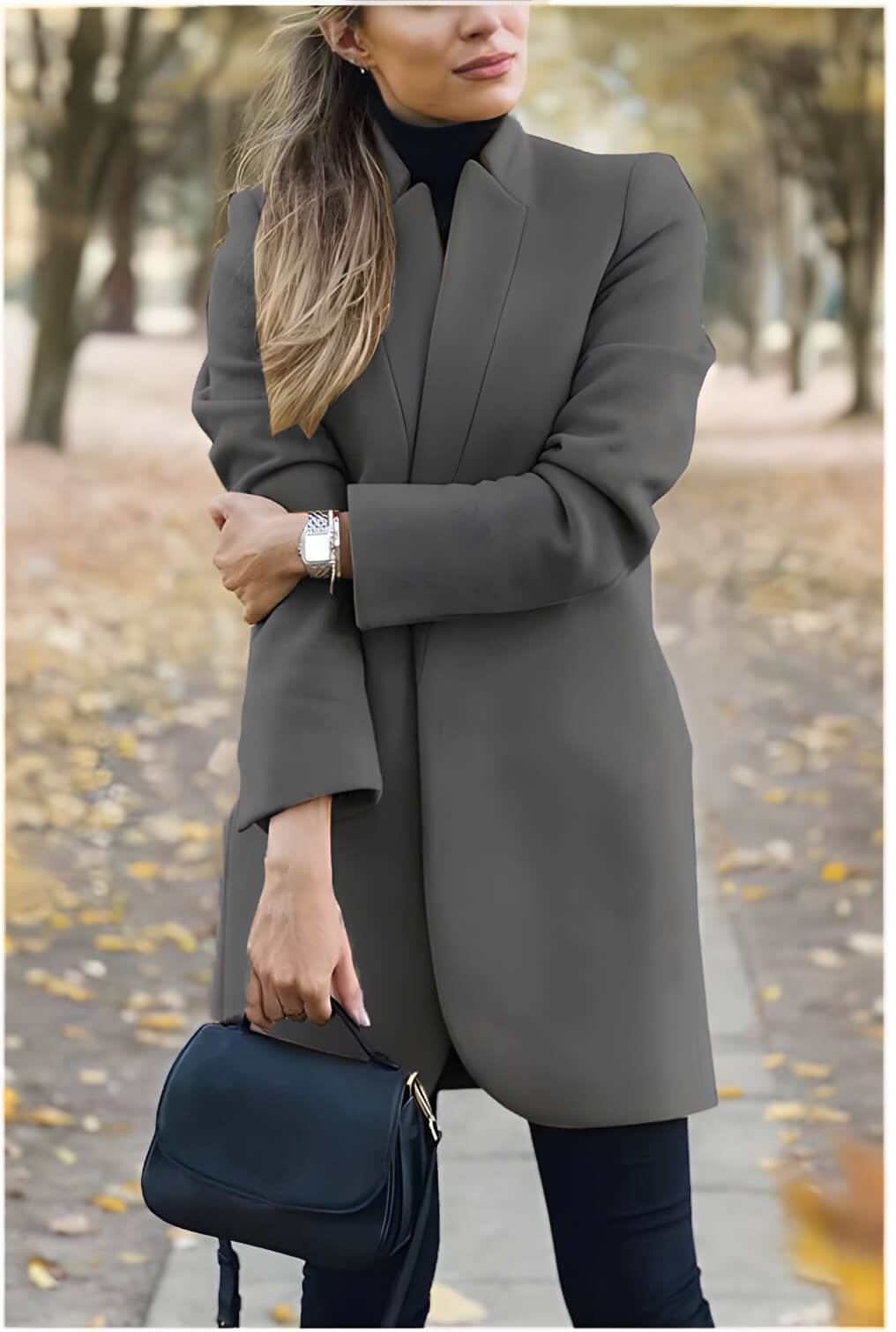 Blazer Alongado de Lã Batida Briseis
