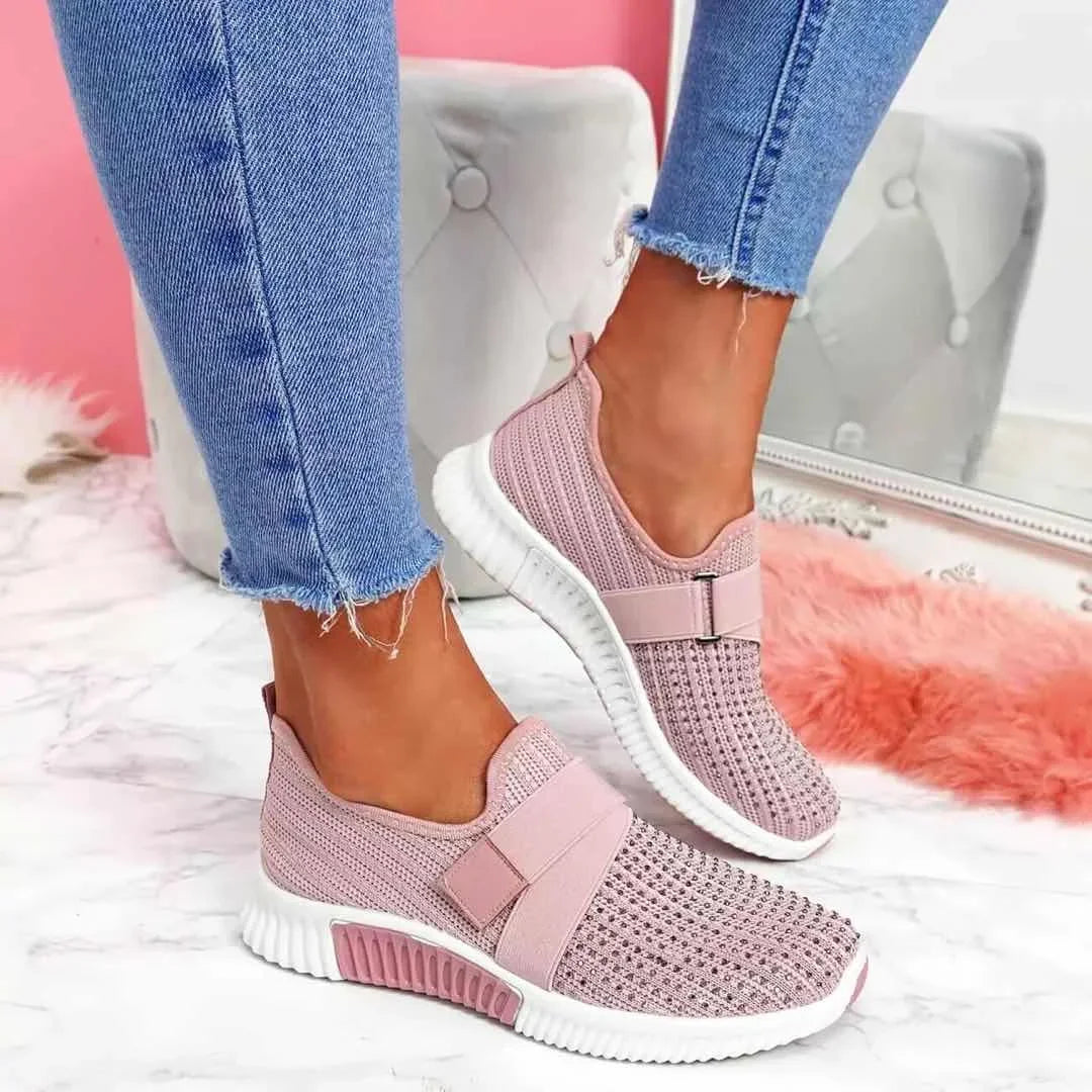 Tênis Feminino Confortável com Strass