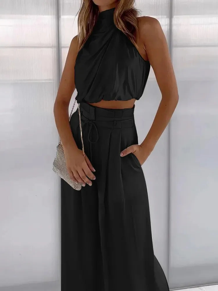 Conjunto Blusa e Calça de Seda Modern Lauren