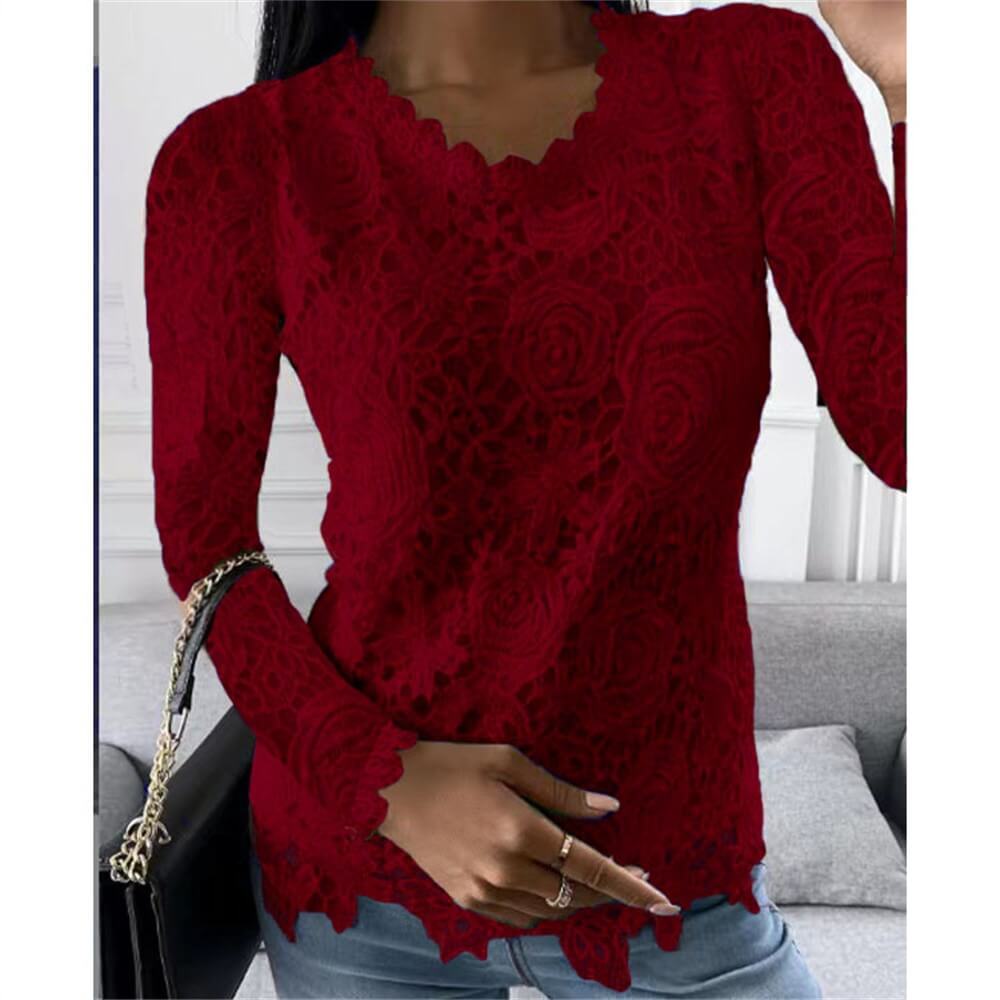 Blusa Casual de Renda Paradise