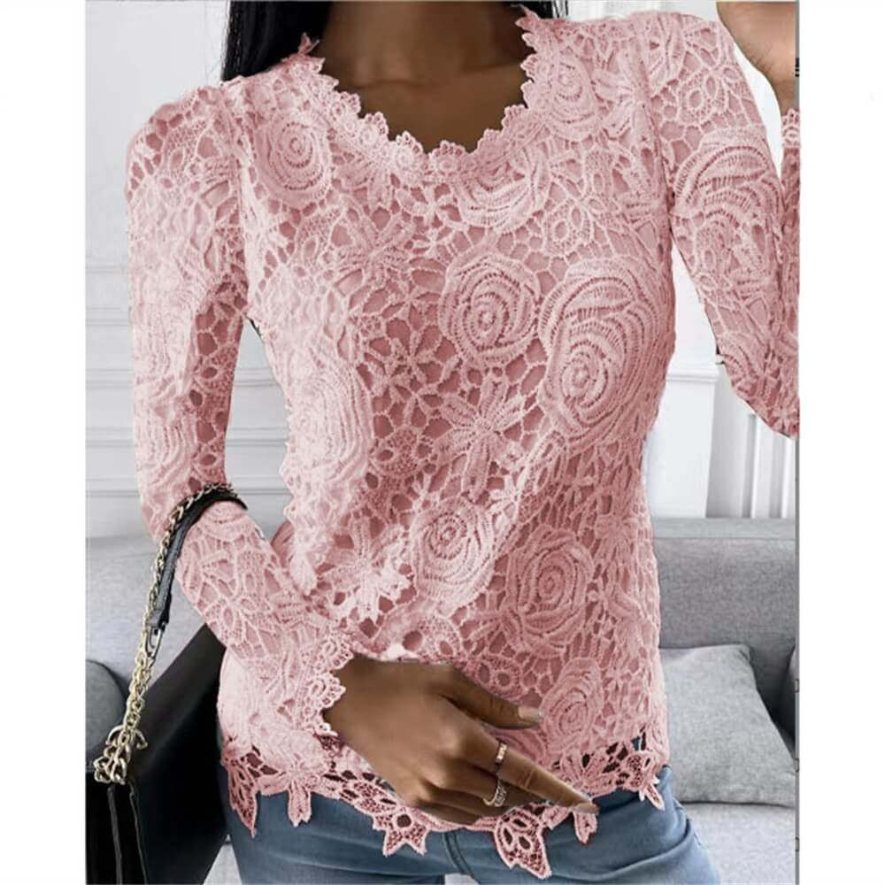 Blusa Casual de Renda Paradise