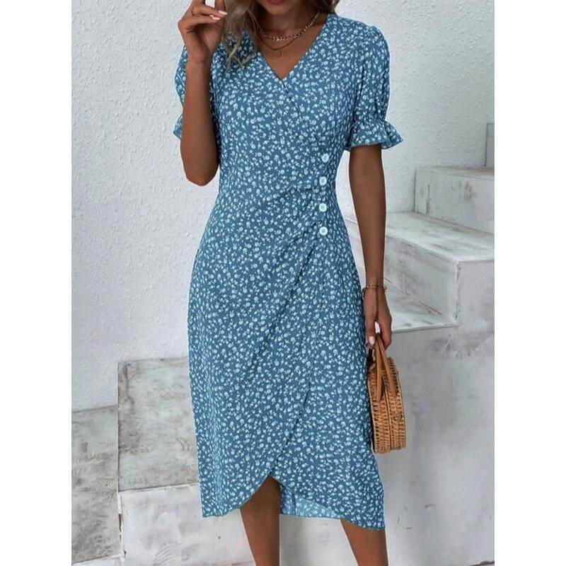 Vestido Mídi Transpassado Allegra