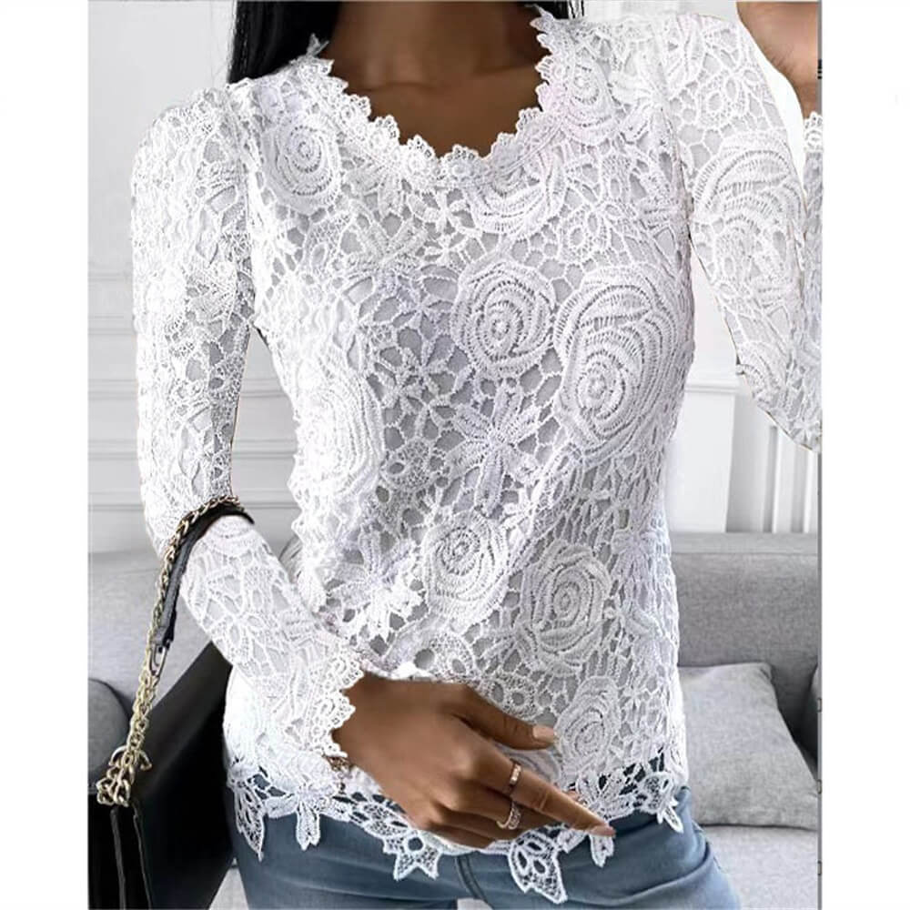 Blusa Casual de Renda Paradise