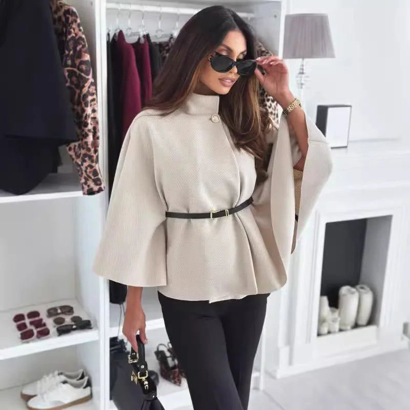 Poncho Feminino Casual Sophia