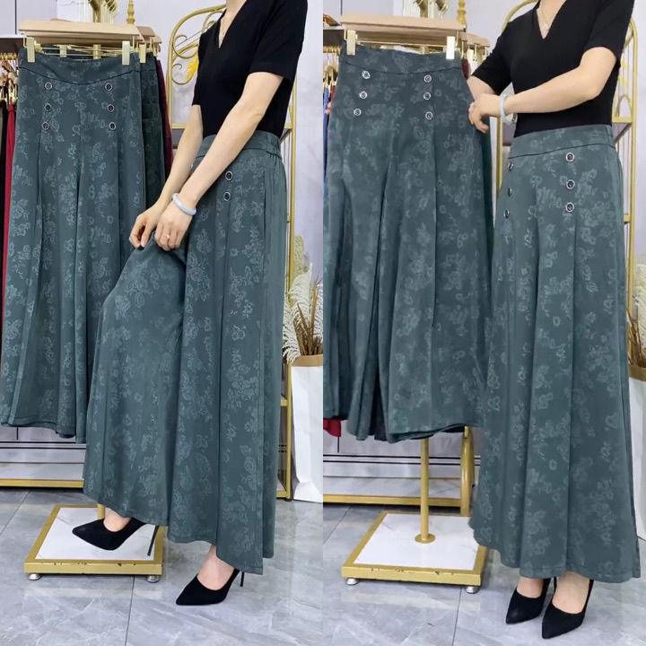 Calça Saia Madame™ em Seda Gelo / A Campeã em Leveza & Elegância!