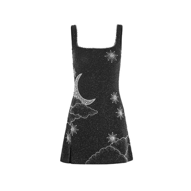 Vestido Curto Paetê Modern Pérola