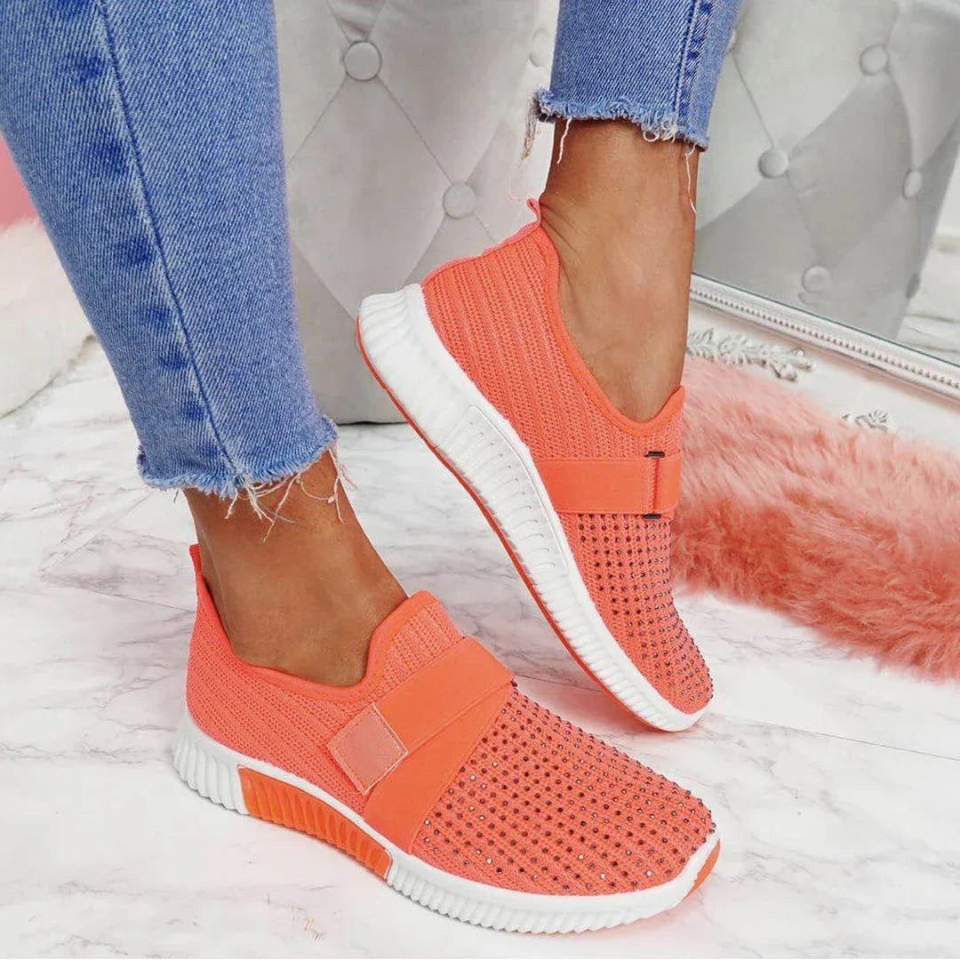 Tênis Feminino Confortável com Strass