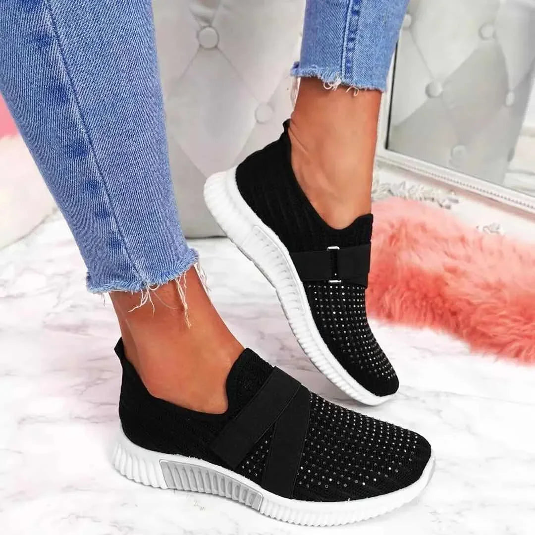 Tênis Feminino Confortável com Strass